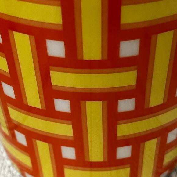 Starbucks Orange Yellow Lawn Beach Chair Retro Weave 16oz Coffee Mug 2006 - Picture 6 of 6